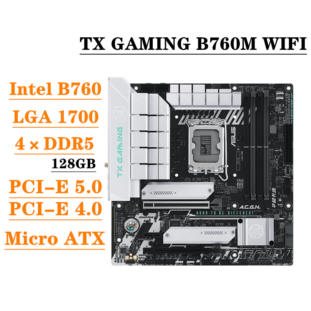 Intel Cpu Core I9 - Placa-Mãe ASUS TX GAMING B760M WIFI