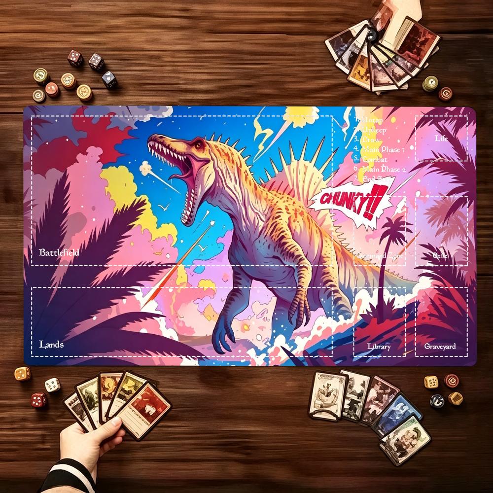Desk Setup Trading - Tapete de Jogo Grande e Vibrante
