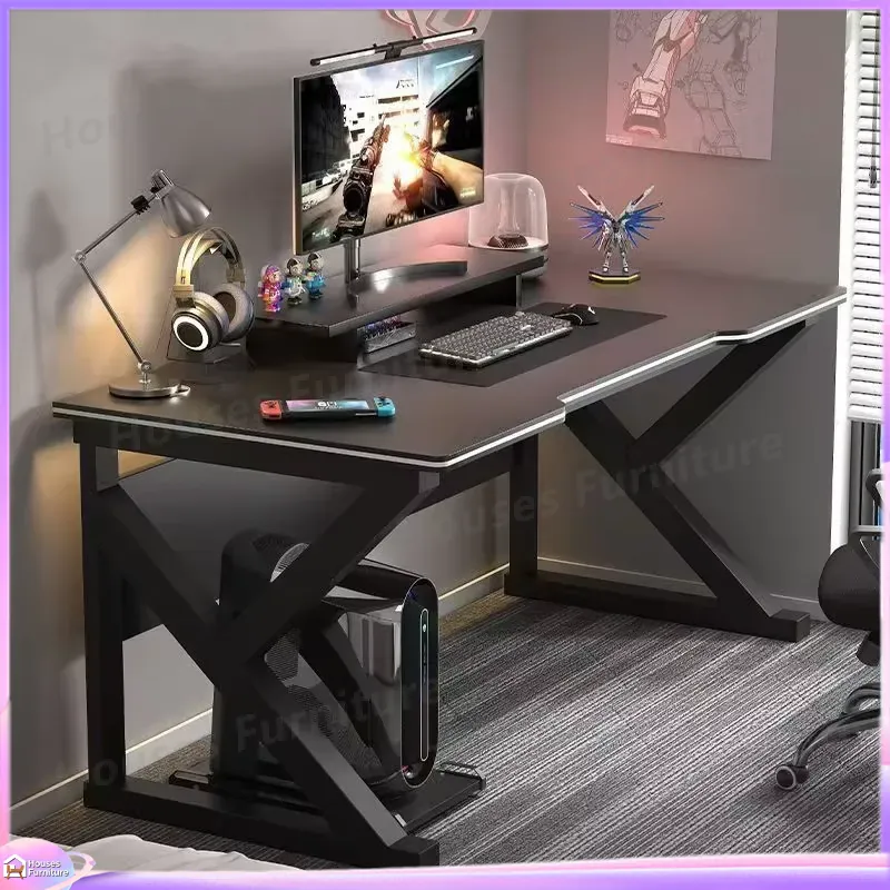 L Shaped Desk Setup - Mesa de Computador Gamer Cafe Metal