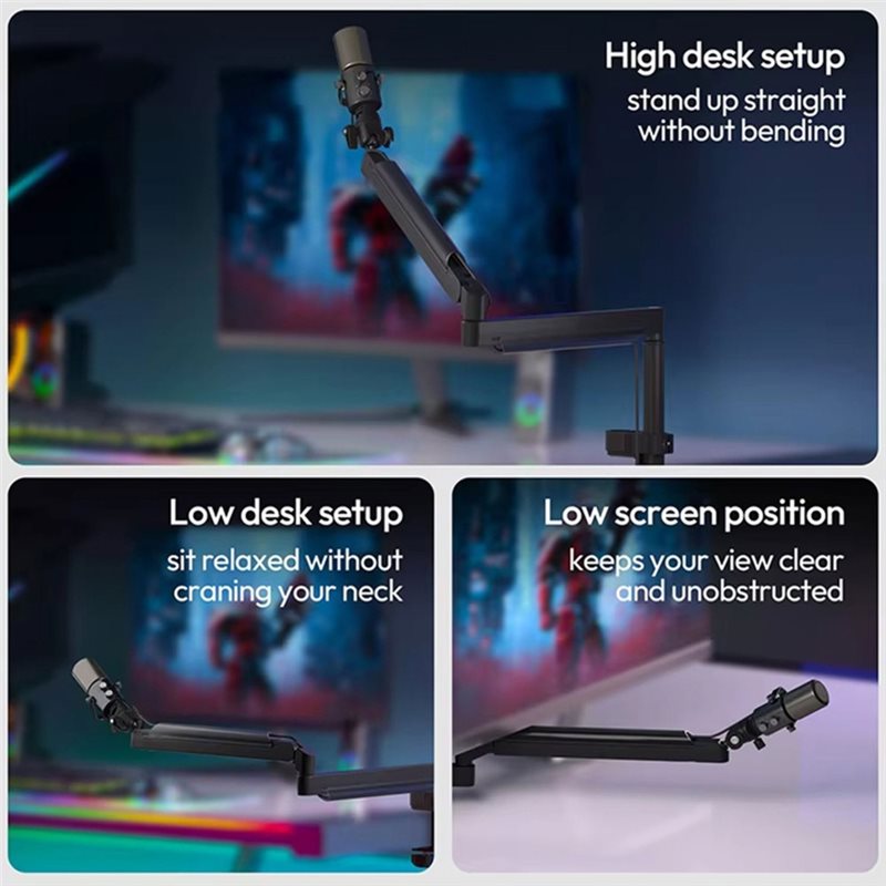 Microfone Ajustável PHILE-ZJ05 - Desk Setup Streaming avaliação e preço