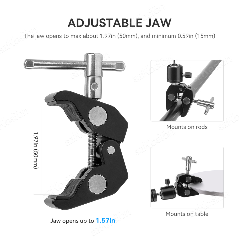 Super Clamp de Metal para Câme - Monitor Arm Clamp avaliação e preço
