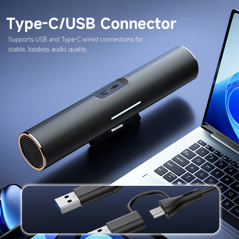 Caixa de Som Bluetooth MeeGoo  - Dual Monitor Desk Setup avaliação e preço
