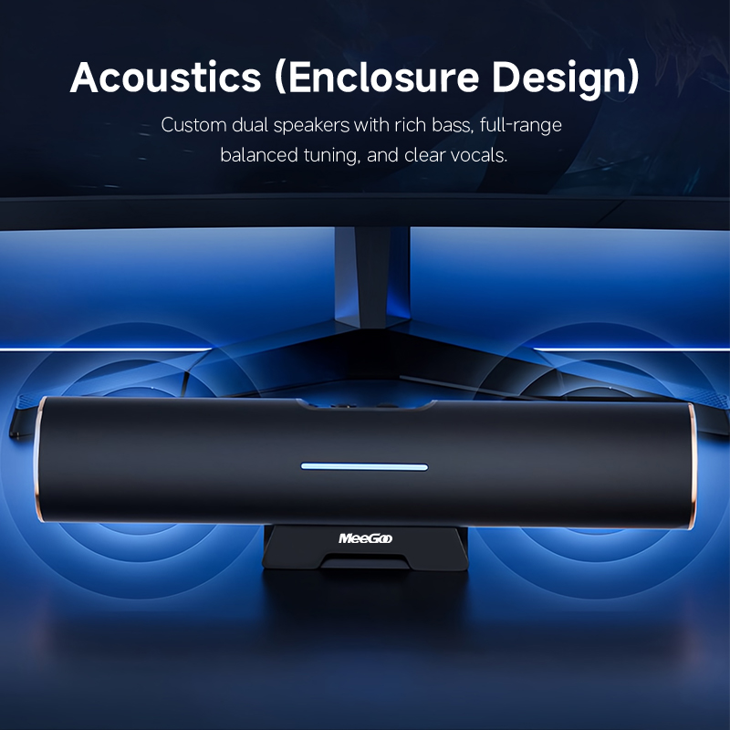 Caixa de Som Bluetooth MeeGoo  - Dual Monitor Desk Setup avaliação e preço
