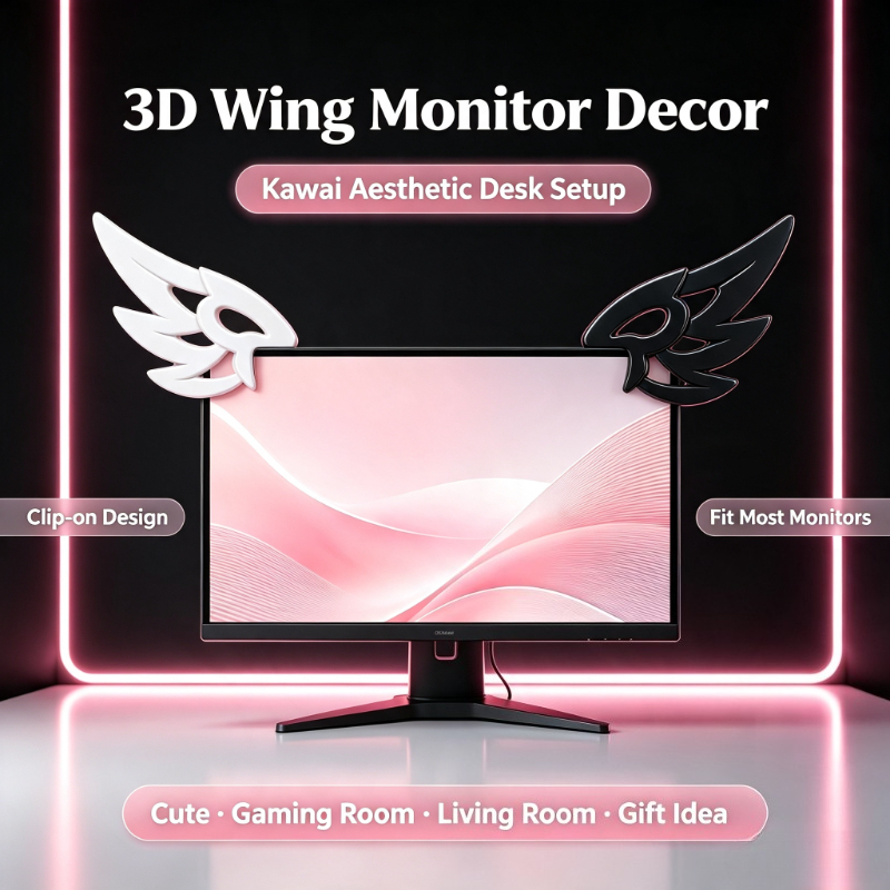 Decoração Kawaii 3D com Asas p - Desk Setup Gadgets avaliação e preço