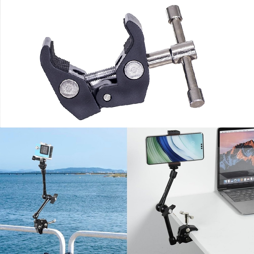 Grande braço clipe esférico br - Monitor Arm Clamp avaliação e preço