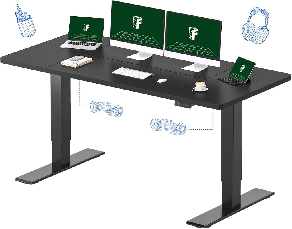 Mesa de Trabalho Elétrica FLEX - Dual Monitor Desk Setup avaliação e preço