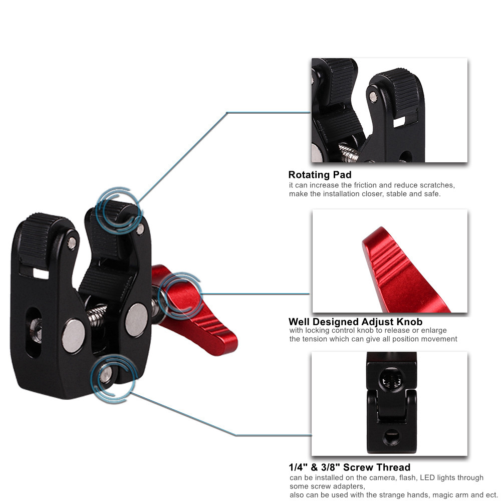 Braçadeira de cabeça esférica  - Monitor Arm Clamp avaliação e preço