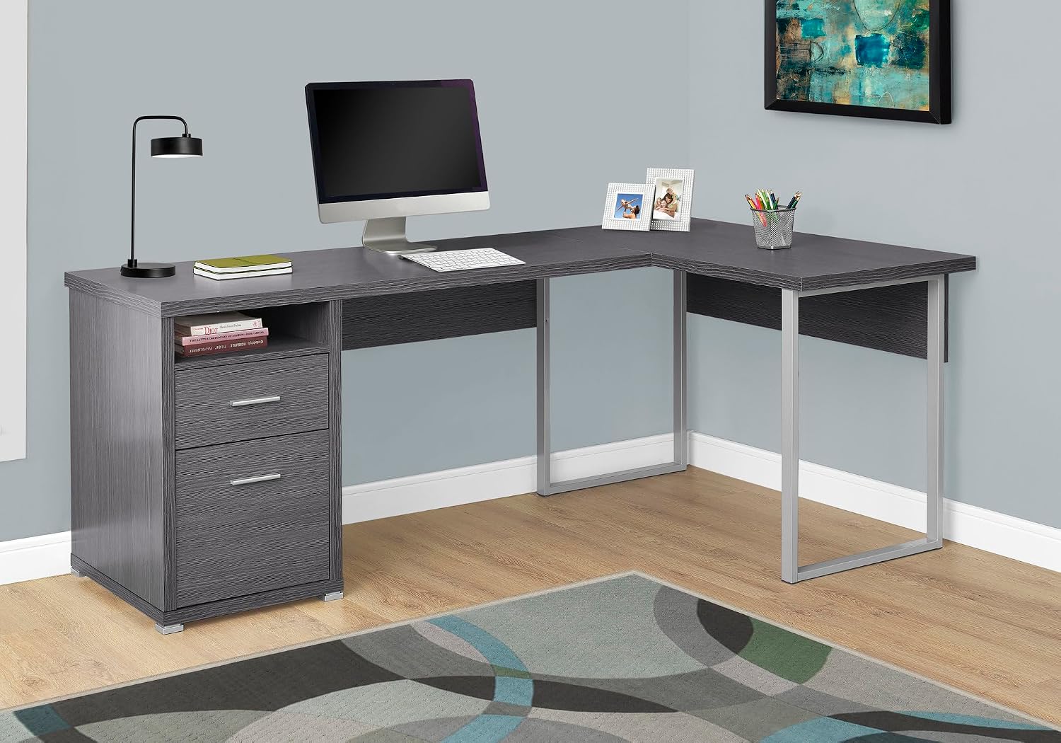 Mesa de Computador I 7257, Esc - L Shaped Desk Setup avaliação e preço