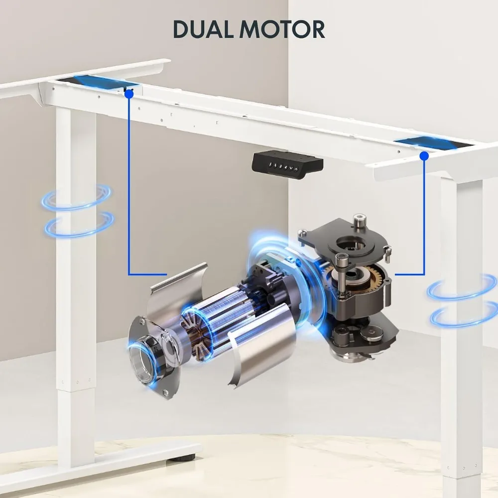 FLEXISPOT Mesa Elétrica Ajustá - Dual Monitor Desk Setup avaliação e preço