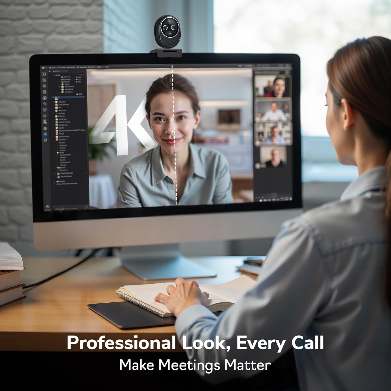 Webcam 4K EMEET com Câmera Dup - Desk Setup Ai avaliação e preço